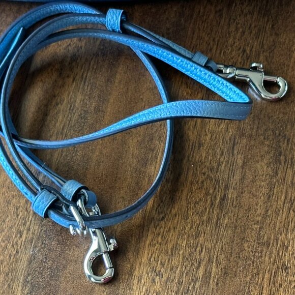 Coach | Sutton Pebbled Blue Leather Handbag Crossbody Shoulder Bag - Picture 11 of 11